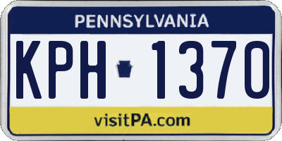 PA license plate KPH1370
