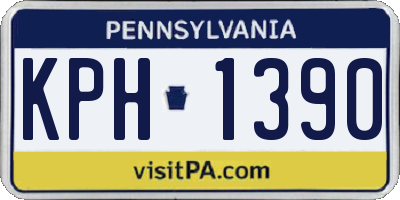 PA license plate KPH1390
