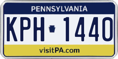 PA license plate KPH1440