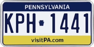 PA license plate KPH1441