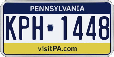 PA license plate KPH1448
