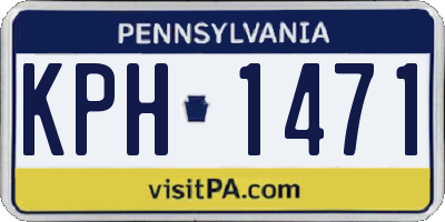 PA license plate KPH1471