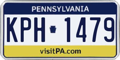 PA license plate KPH1479