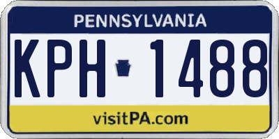 PA license plate KPH1488
