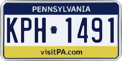 PA license plate KPH1491