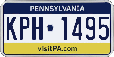 PA license plate KPH1495
