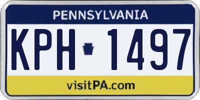 PA license plate KPH1497