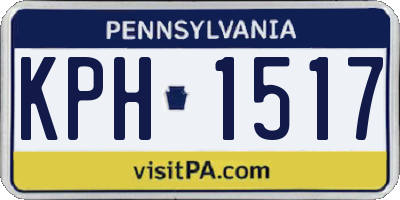 PA license plate KPH1517