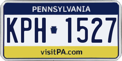 PA license plate KPH1527