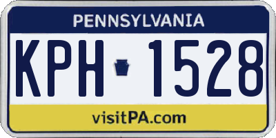 PA license plate KPH1528
