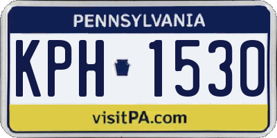PA license plate KPH1530