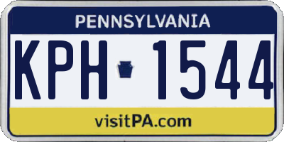 PA license plate KPH1544