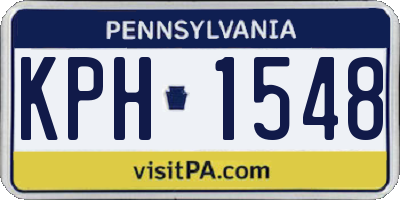 PA license plate KPH1548
