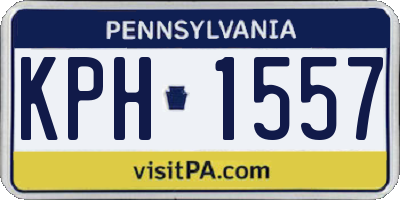 PA license plate KPH1557