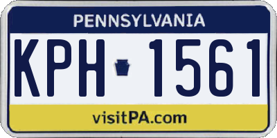 PA license plate KPH1561