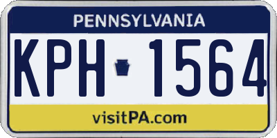 PA license plate KPH1564