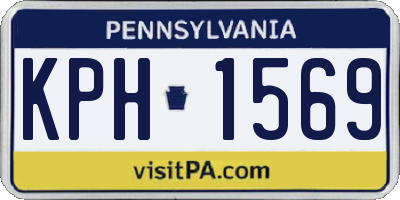 PA license plate KPH1569
