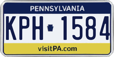 PA license plate KPH1584
