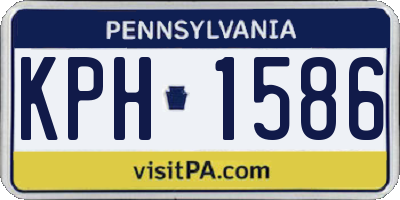 PA license plate KPH1586