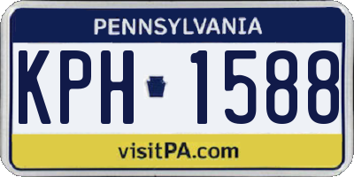 PA license plate KPH1588