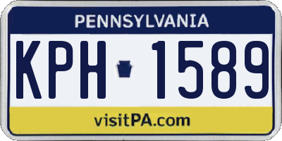 PA license plate KPH1589