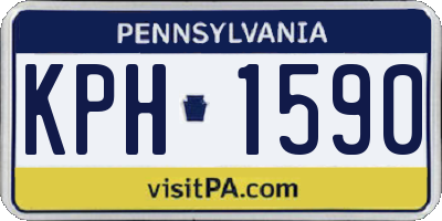 PA license plate KPH1590