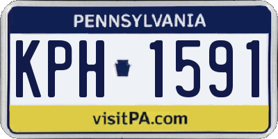 PA license plate KPH1591