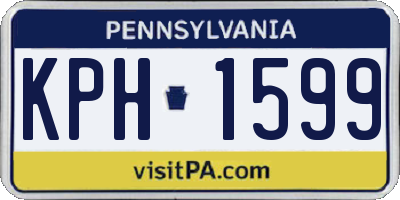 PA license plate KPH1599