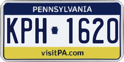 PA license plate KPH1620