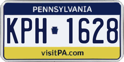 PA license plate KPH1628
