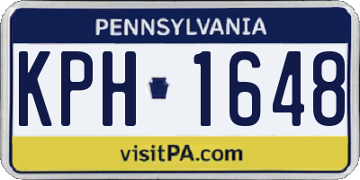 PA license plate KPH1648