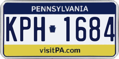 PA license plate KPH1684
