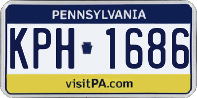 PA license plate KPH1686