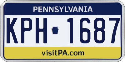 PA license plate KPH1687