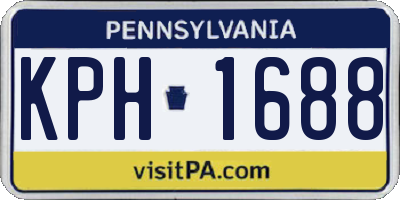 PA license plate KPH1688