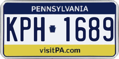 PA license plate KPH1689
