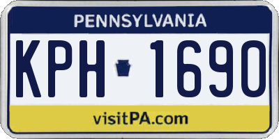 PA license plate KPH1690