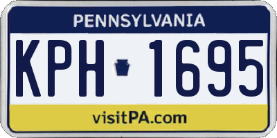 PA license plate KPH1695