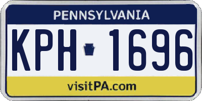 PA license plate KPH1696