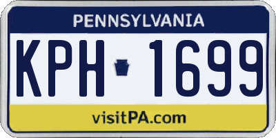 PA license plate KPH1699