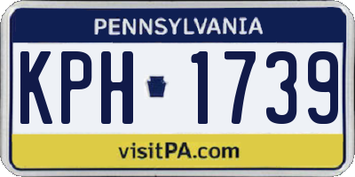 PA license plate KPH1739