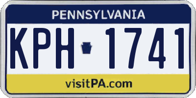 PA license plate KPH1741