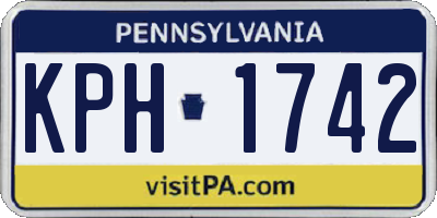 PA license plate KPH1742