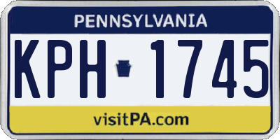 PA license plate KPH1745