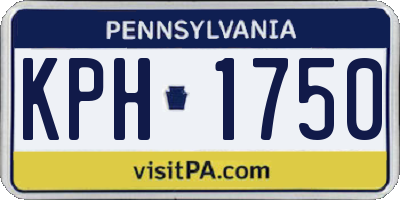 PA license plate KPH1750