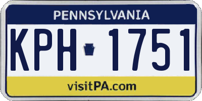PA license plate KPH1751