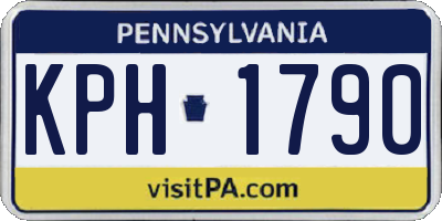 PA license plate KPH1790