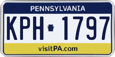 PA license plate KPH1797