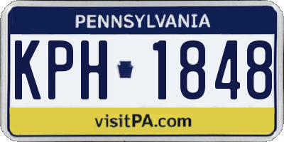 PA license plate KPH1848