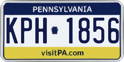 PA license plate KPH1856